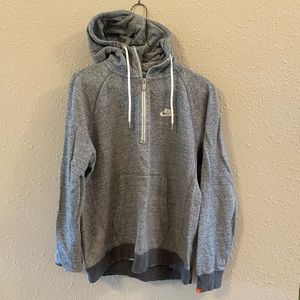 Nike grey full zip hoodie medium